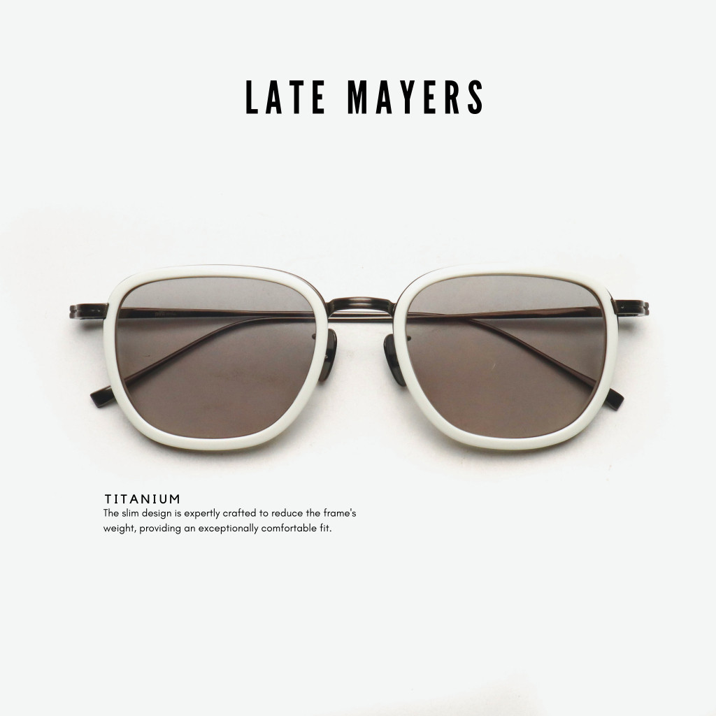 ♞แว่นกันแดด Pin Optical รุ่น Late Mayers Sun Click glasses