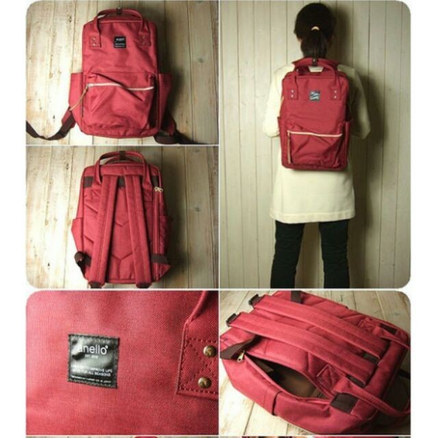 ♞,♘,♙Anelloแท้100% Square Backpack