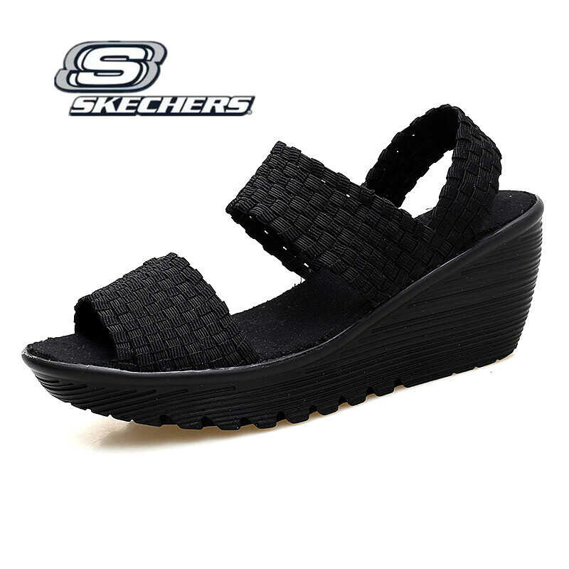 Rumbler Skechers_รองเท้าแตะผู้หญิง Cali Wave สตรี รองเท้าแตะส้นเ
