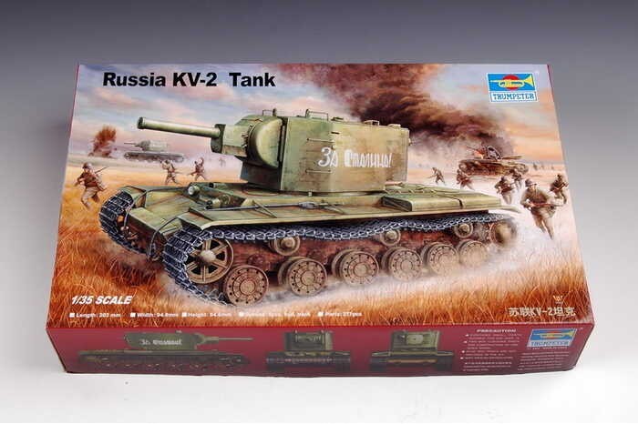 ➧ พลาสติก โมเดล ประกอบ TRUMPETER สเกล1/35 Russia Kv-2 Tank Tp-00312
