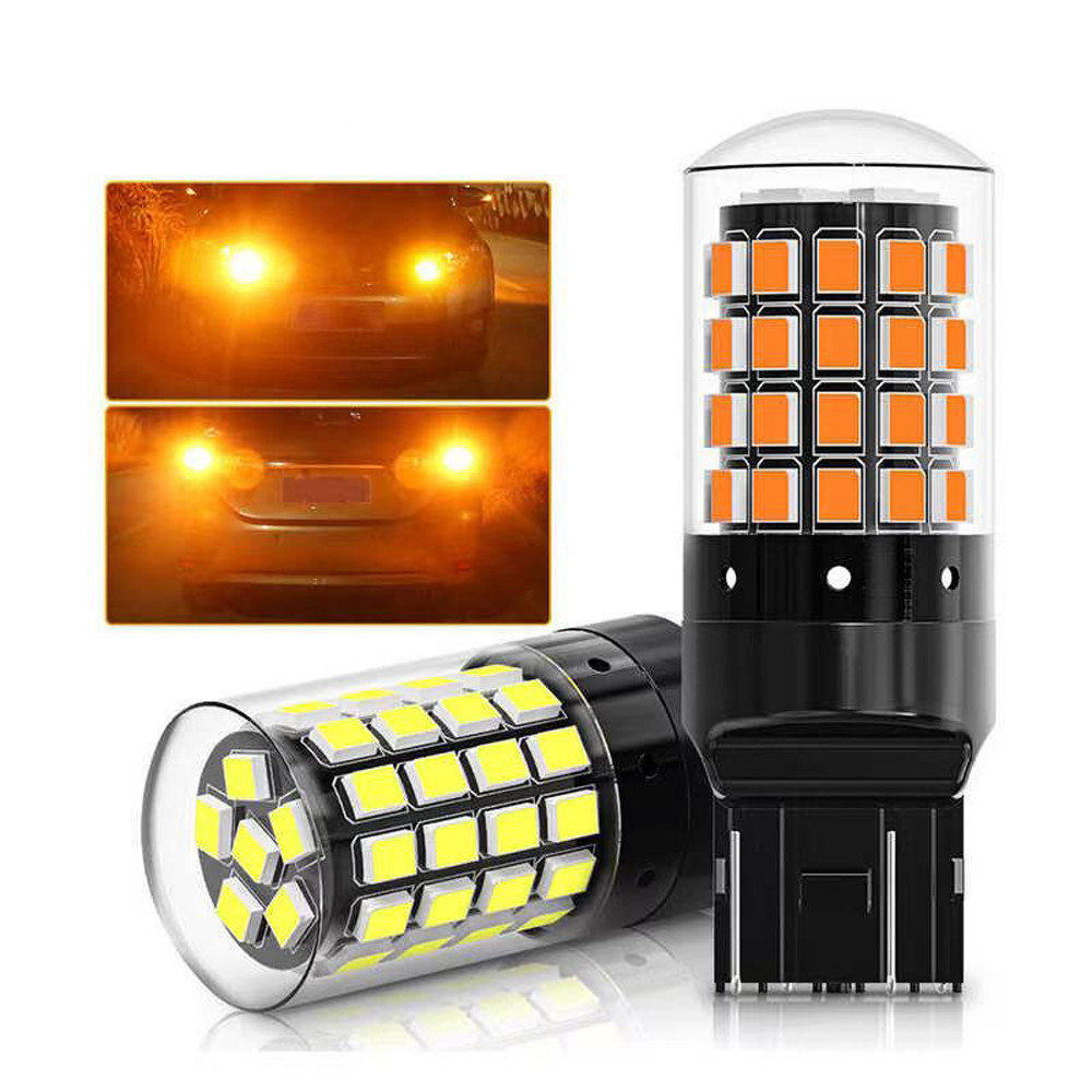 [2PCS] 1156 หลอดไฟ LED 1156 BAU15S PY21W 1157 Bay15d P21-5W T20 7440 W21W 7443 W21-5W Super Bright ไ