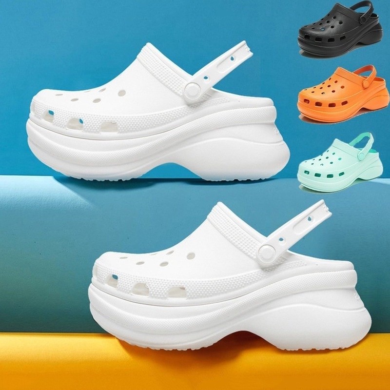 Women's Crocs LiteRide Clog รุ่นใหม่ใส่แล้วสูง สูงแท้ 7cm รองเท้าแตะ รองเท้าทรงหัวโต Unisex