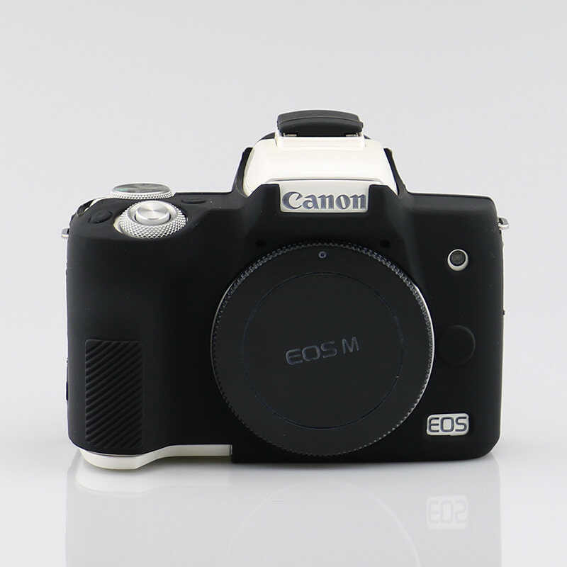 7 ซองซิลิโคนอ่อนนุ่มสำหรับกล้องดิจิตอล Canon EOS M50ii M50 Mark