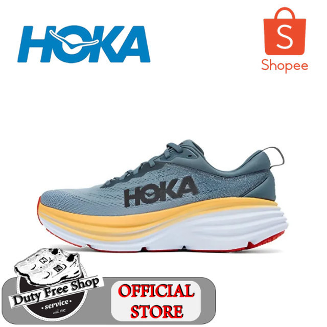 ♞,♘รองเท้า hoka official store รองเท้าวิ่ง HOKA ONE ONE Bondi 8 รองเท้าผ้าใบ