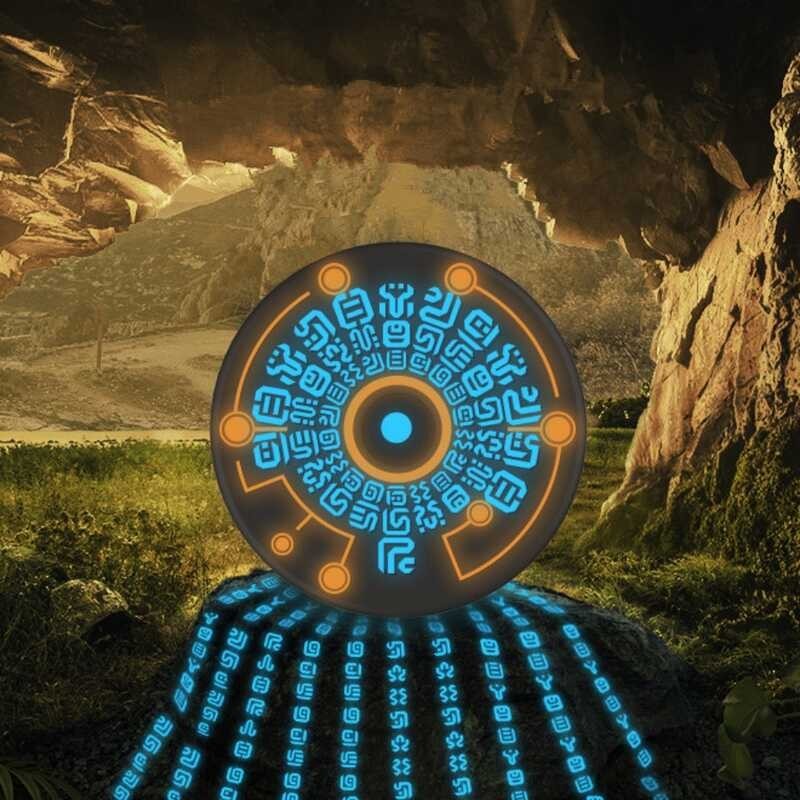 ♎ Sheikah Runes Magic Array Pad พร้อมเพลงและองค์ประกอบ Temple Effect 15W