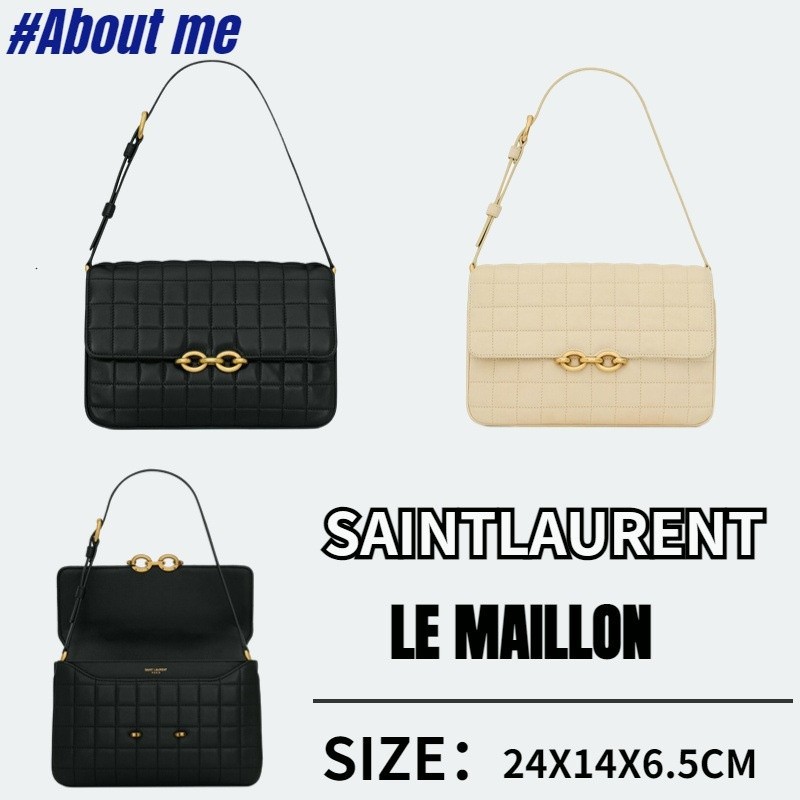 ♞,♘แบรนด์ใหม่และเป็นของแท้/Saint Laurent LE MAILLON กระเป๋าสะพาย YSL Messenger Bag Ladies
