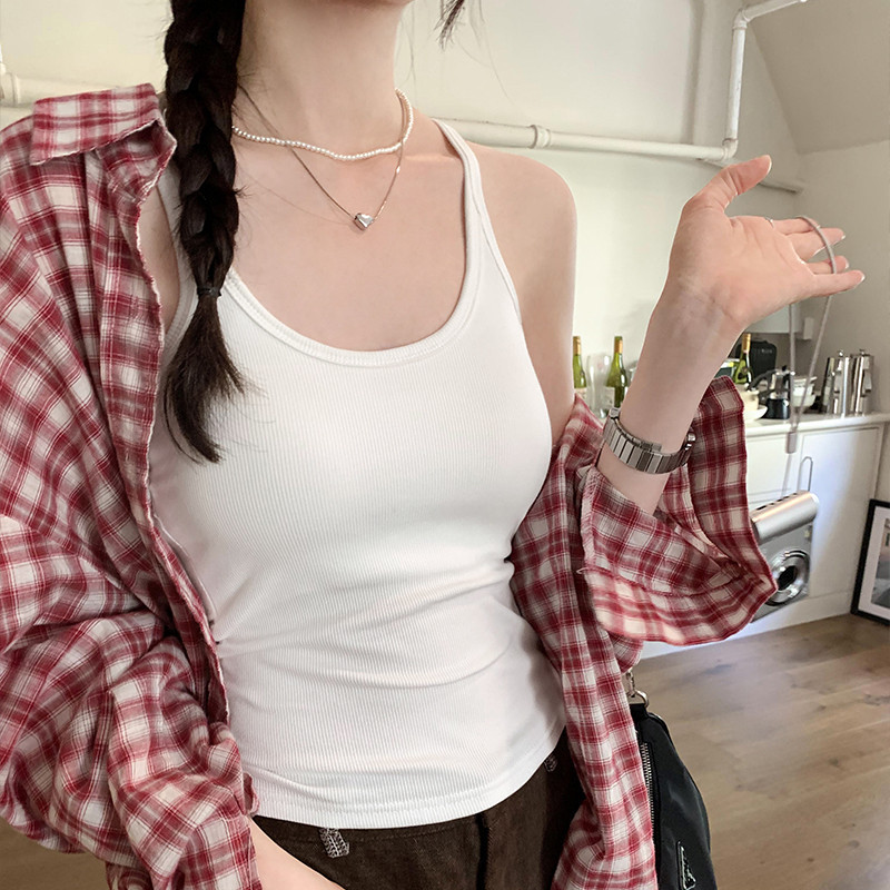 72901 เสื ้ อชั ้ นในสตรีขนาดเล ็ กย ้ อนยุคพร ้ อมแผ ่ นรองหน ้ าอกแขนกุด