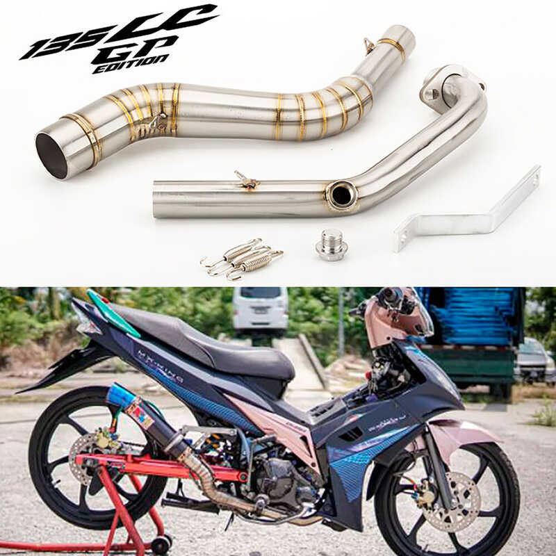 ❤ For Yamaha LC Sniper 135Mx Exciter 135 135Lc Motorcycle Exhaust System Middle Pipe Elbow Header