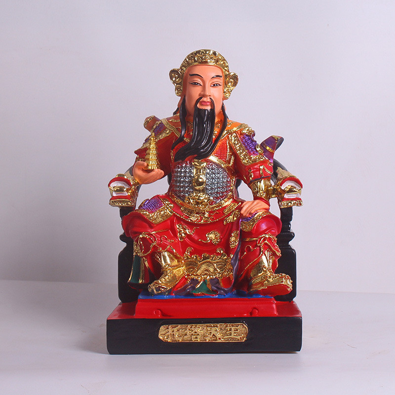 Tota God Li Jing Statue 12 inch resin Buddha statue of King Li Marshal Li Pishamen household decorations