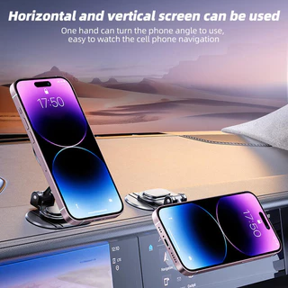 Metal Magnetic Car Mount - ที่วางแดชบอร์ดที่แข็งแกร่งสําหรับ iPhone 15/14, MagSafe, Xiaomi, Samsung