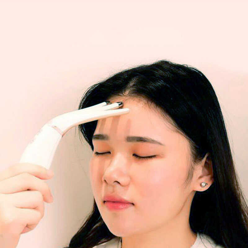 ❤ KUDIXIONG Rechargeable Mini Multifunctional Heating Massager Head Electric Portable Massage Com