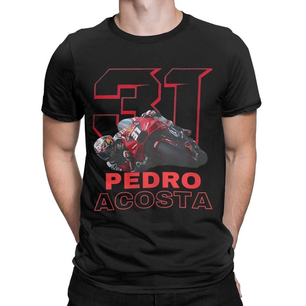 ผู้ชายผู้หญิง Pedro Acosta Racing 31 Racer T เสื้อ Merch ความแปลกใหม่ผ้าฝ้ายรถจักรยานยนต์ T เสื้อ To