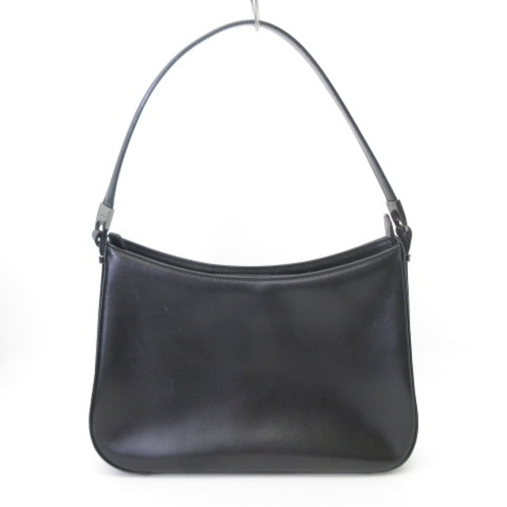 Aquascutum Aquascutum shoulder bag leather black Direct from Japan Secondhand