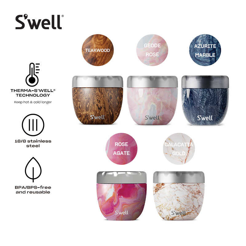 18/8 Swell Eats Stainless Steel Triple Layered 2-in-1 Food Bowl with Therma-S’well Technology - Co