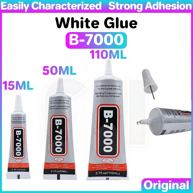 B7000 สีดํา Contact DIY กาวซ่อมกาวด้วย Precision Applicator Tip กาวกาวที่แข็งแกร่งสติกเกอร์โทรศัพท์ม