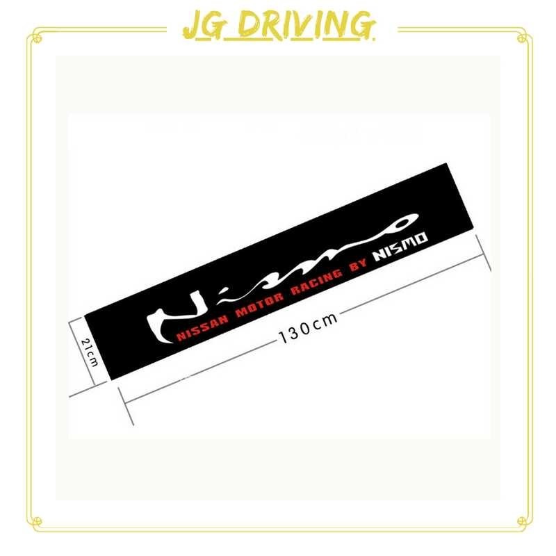 ❤ JD 1 Piece Nismo Safety Reflective Car Sticker Front Decal Or Rear Windshield Badge For Nissan