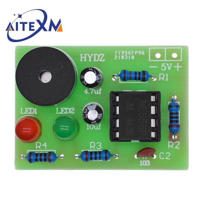 Ne555 Multivibrator Kit NE555P Steady-state Circuit Dual Flash LAMP DIY การฝึกอบรม Maker นักเรียน La