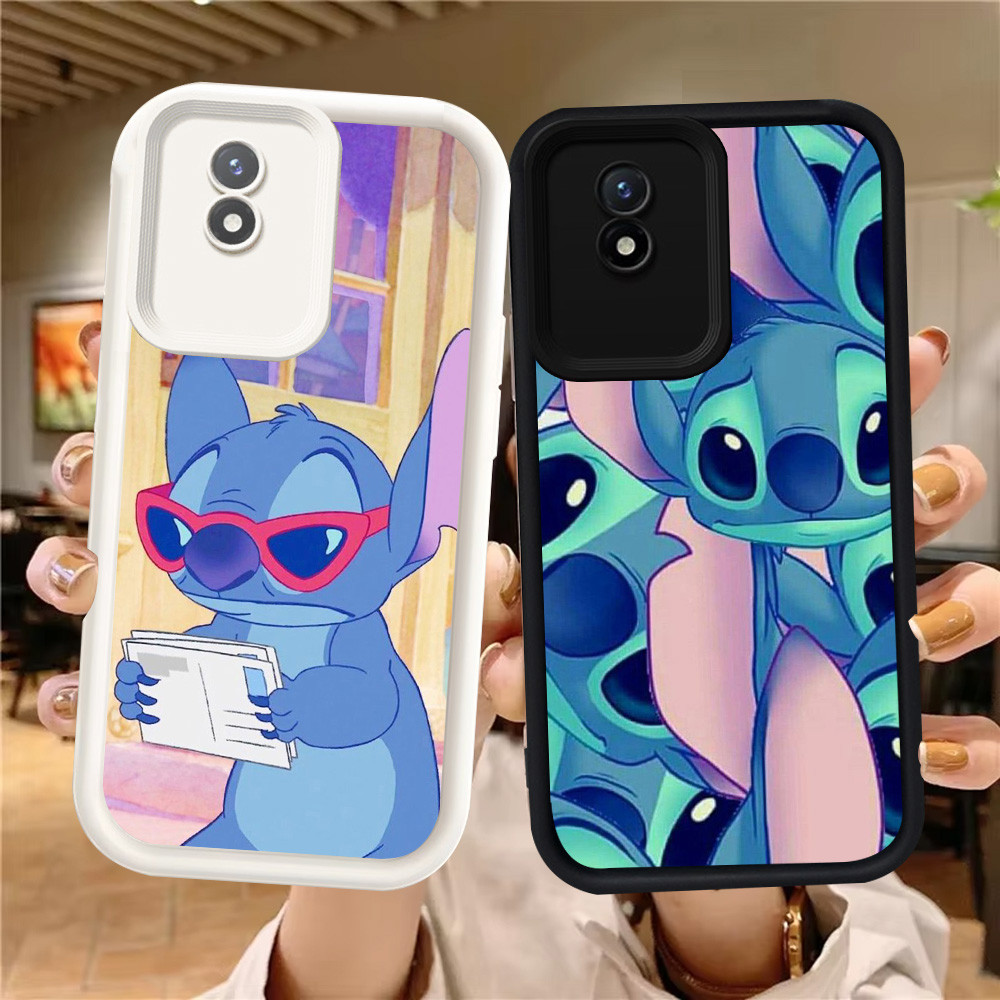 Z-53 Lilo Stitch สีขาวสีดําสําหรับ VIVO Y02t Y02a Y02 V30E V30 Pro 5G กรณี