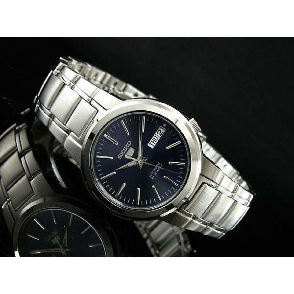 ♞,♘นาฬิกา SEIKO 5 Automatic รุ่น SNKA05K1 นาฬิกาผู้ชายสายแสตนเลสสีเงิน หน้าปัดสีน้ำเงิน - ของแท้ 10