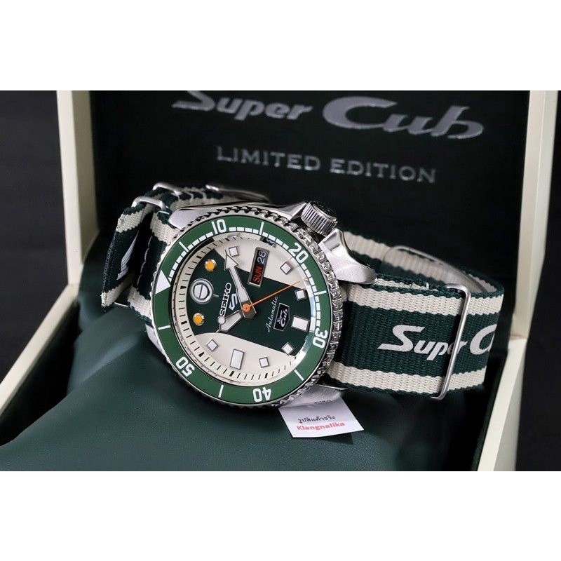 ♞,♘,♙นาฬิกา NEW SEIKO 5 Sports Super Cub Limited Edition รุ่น SRPJ49K / SRPJ49K1