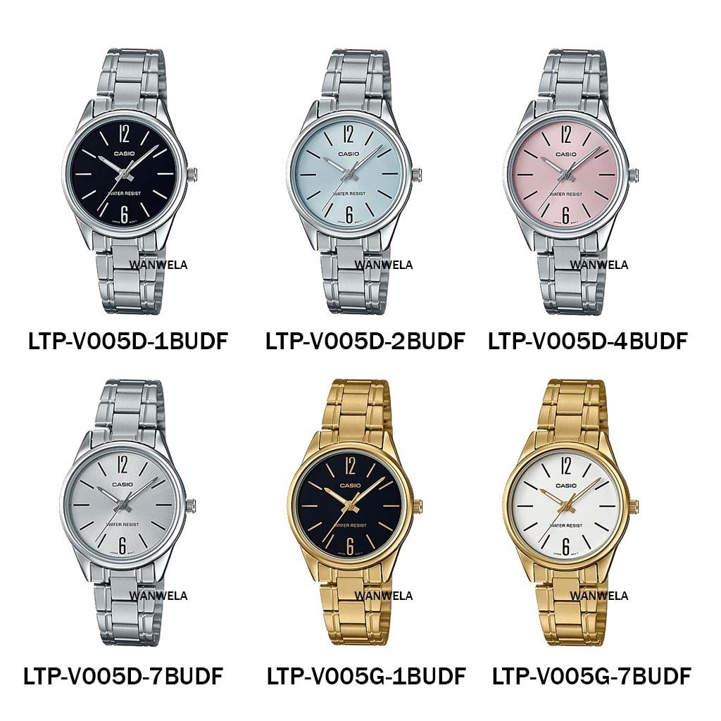 



 ♞ของแท้ นาฬิกาข้อมือ Casio ผู้หญิง รุ่น LTP-V005 สายสแตนเลส