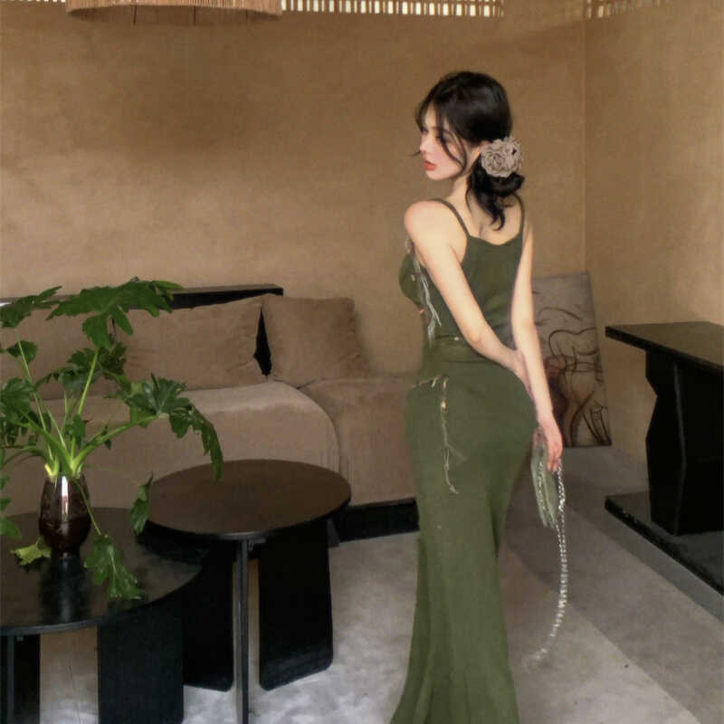 ❤ Ruo Bei Xuan เสื้อกันหนาวแบบถักย้อนยุคความยาวปานกลางสี