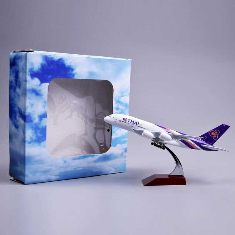 18*20Cm Alloy Metal Air Thailand THAI Airways Airbus 380 A380 Airplane Model Diecast Plane Model Ai 