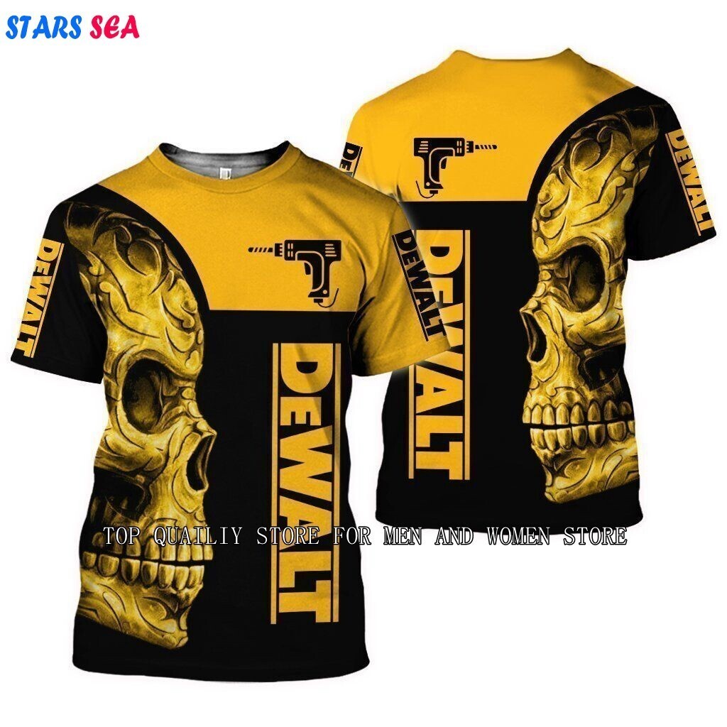 Dewalt High Fashion Loose Breathable เสื ้ อยืดแห ้ งเร ็ ว