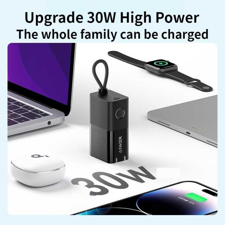 ❤ Anker Energy Bar Pro/ อะแดปเตอร์แบบพกพา,2-In-1 30W 5000Mah