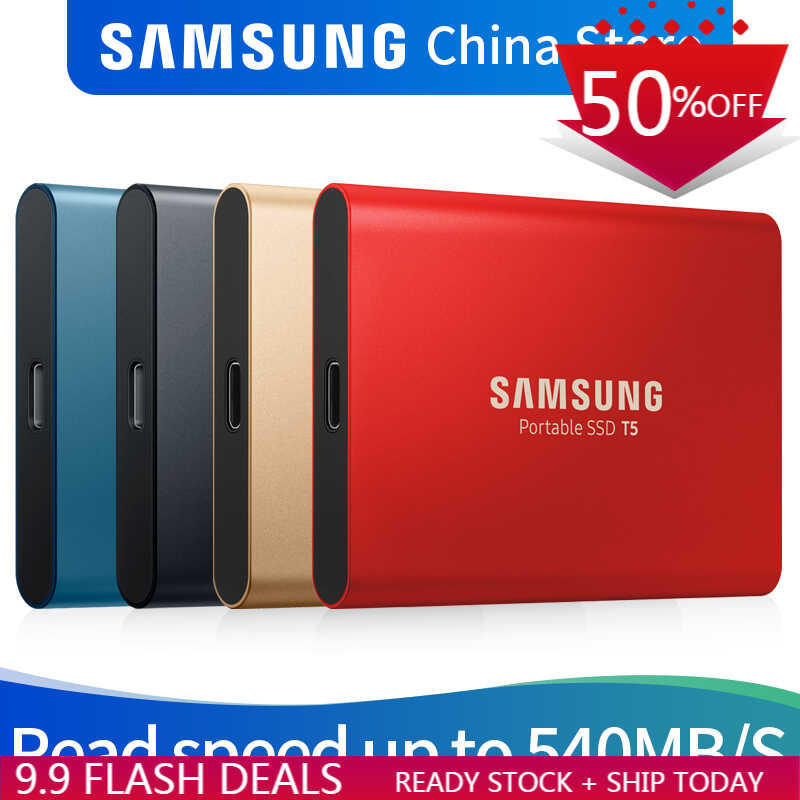 samsung T5 2023 portable ssd hard drive 1tb 2TB 500GB External Solid State Drives USB 3.1 Gen2