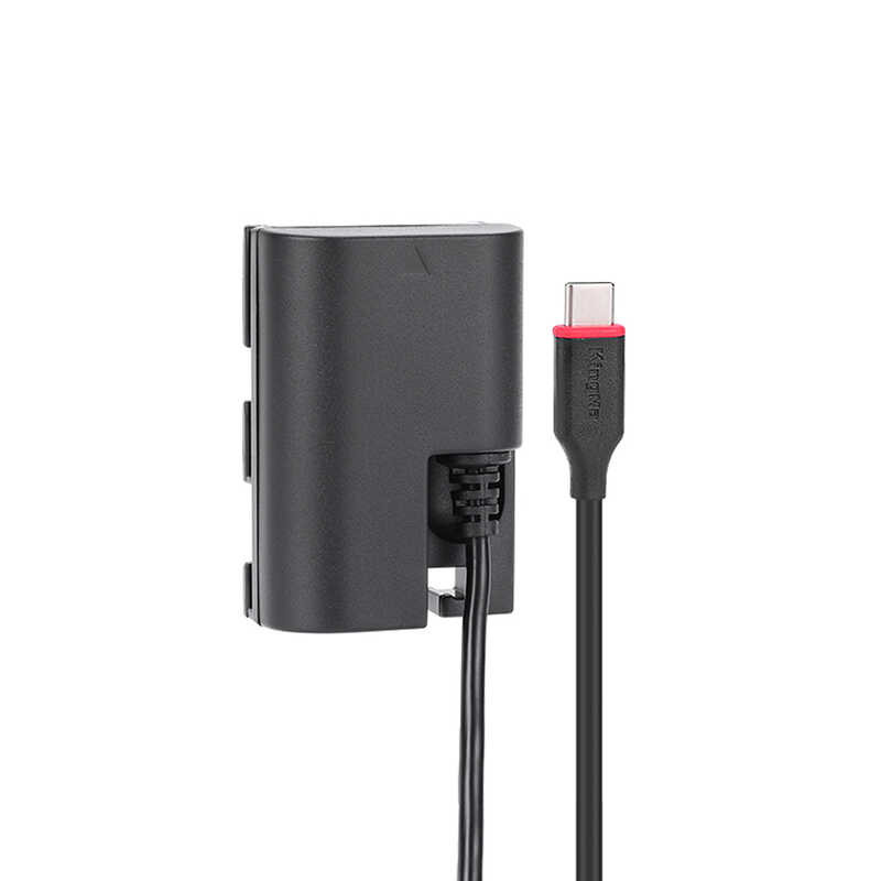 ➧ Kingma Lp-E6 Lp-E6nh USB Type-C อะแดปเตอร์แบตเตอรี่ปลอมสำหรับกล nh