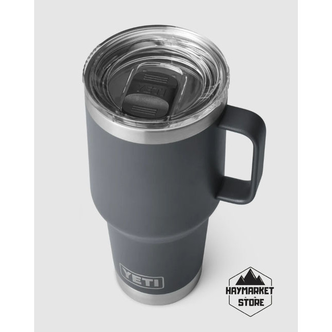 ♞,♘,♙YETI แก้วเยติแท้ % YETI RAMBLER® 30 Oz TRAVEL MUG (แก้วเก็บความเย็น เยติ ฝาสไลด์แม่เหล็ก) แก้ว