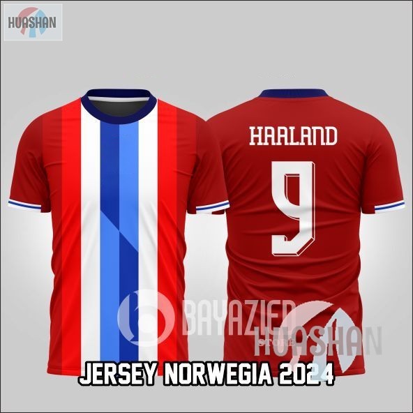 Free Custom Name & Number ใหม่นอร์เวย์ JERSEY HAALAND 2024 FULL PRINTING