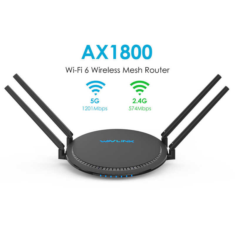 WiFi Wavlink AX1800 6 Dual Band Gigabit Wireless Internet Router 2.4GHz 574Mbps + 5GHz 1201Mbps| Ev