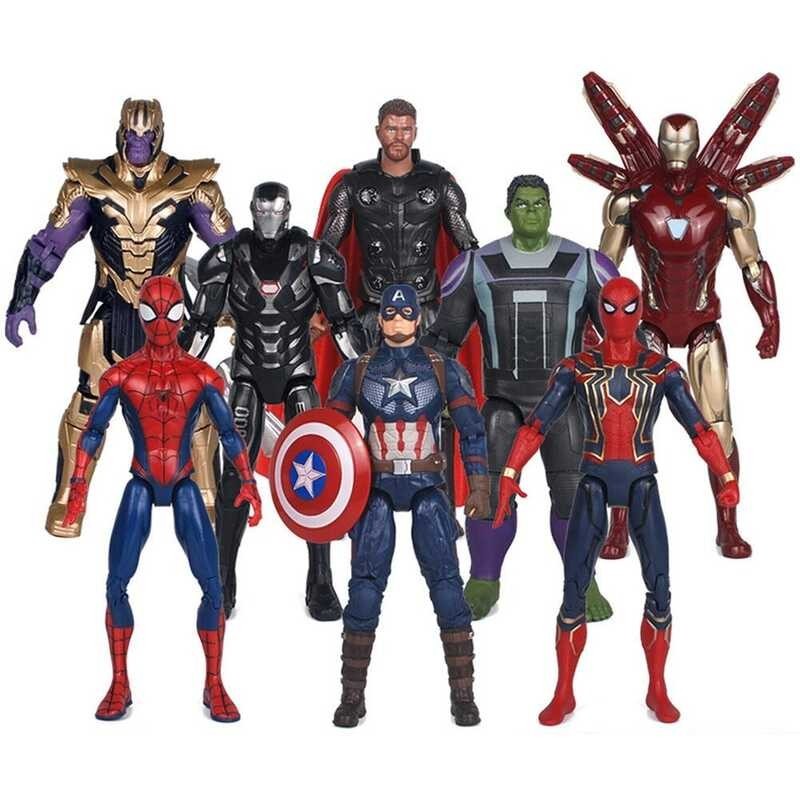 Toys The Zd Avengers Legends Iron Spider Man Thor Hulk Thanos War hine Articulation Action Figure T