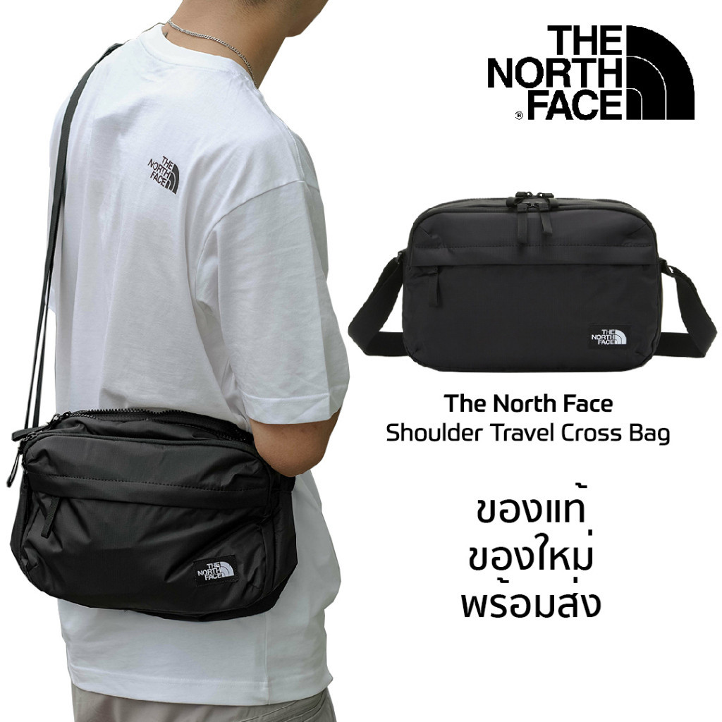 ♞กระเป๋า The North Face รุ่น Travel Cross Bag ผ้า Nylon twill กันน้ำ ของแท้ ของใหม่ พร้อมส่งจากไทย