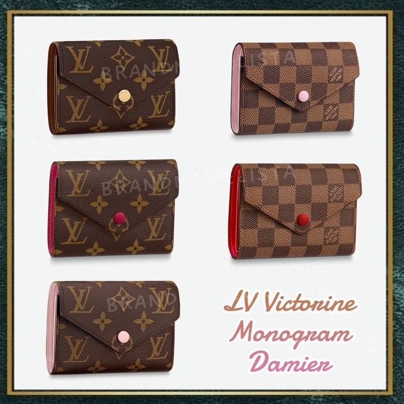 ♞,♘[สอบถามก่อนกดซื้อ] แท้  New LV Victorine wallet Damier/Monogram