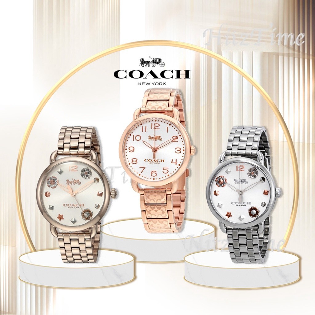 ♞นาฬิกา COACH นาฬิกาข้อมือผู้หญิง แบรนด์เนม ของแท้ รุ่น 14502811 COACH นาฬิกาข้อมือ Watch โค้ช นาฬิ