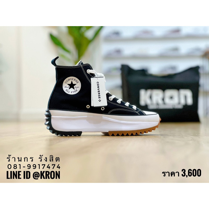 



 ♞,♘,♙ลิขสิทธิ์แท้ 100% รองเท้าผ้าใบพื้นสูง 6cm CONVERSE RUN STAR HIKE HI