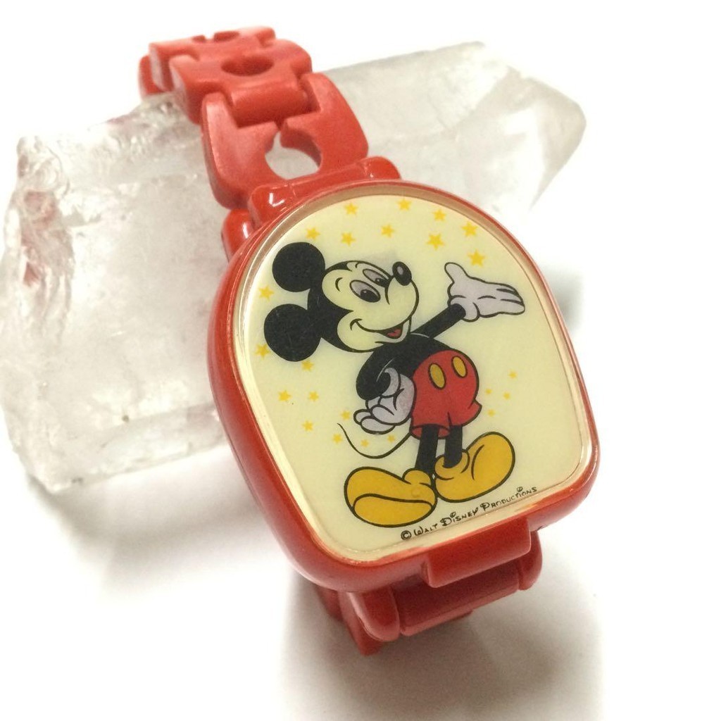 [Retro rare item เปลี่ยนถ่านแล้ว] นาฬิกาข้อมือ Seiko ALBA Mickey Mouse