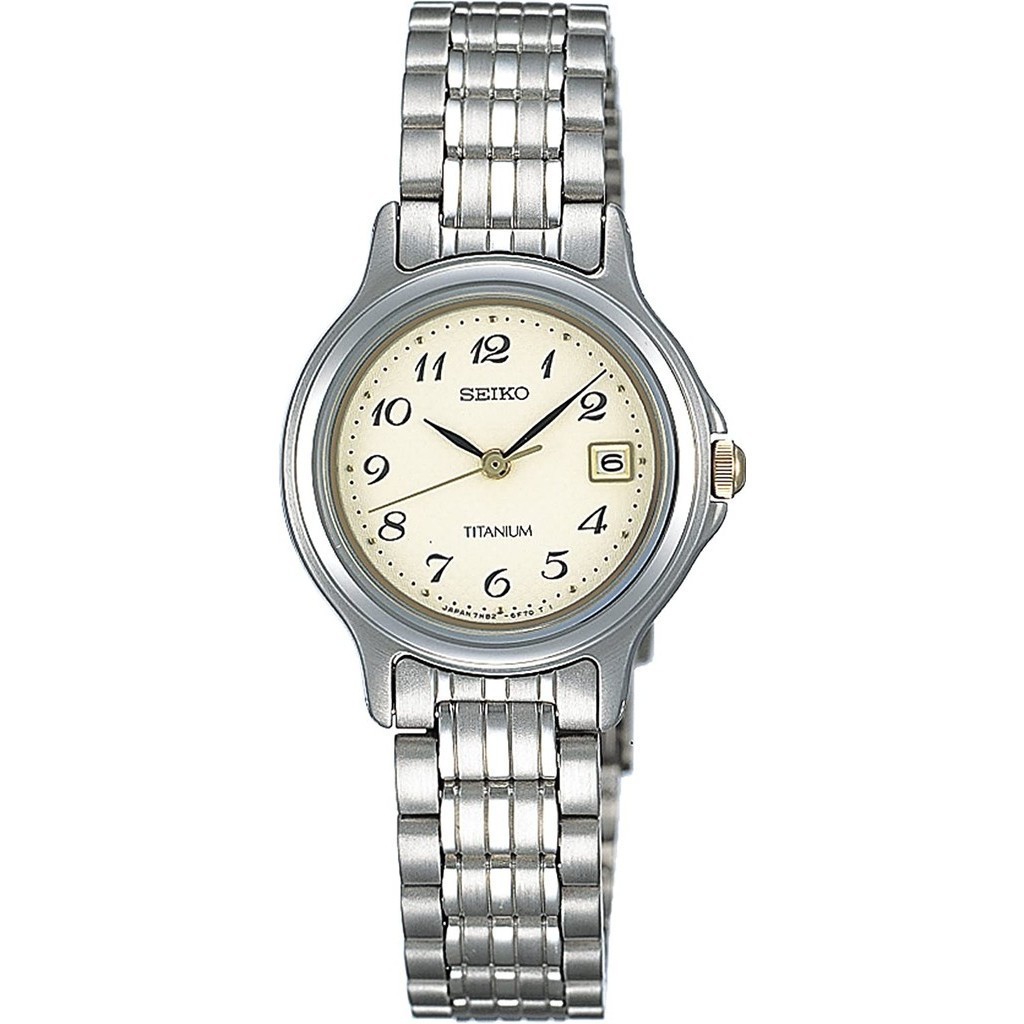 [AuthenticDirect from Japan] SEIKO STTB003 Unused Quartz Hardlex Ivory Titanium Women Wrist watch น