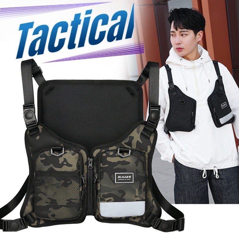 Men's Fashion Vest Bag New Chest bag tactical Sporty Bag