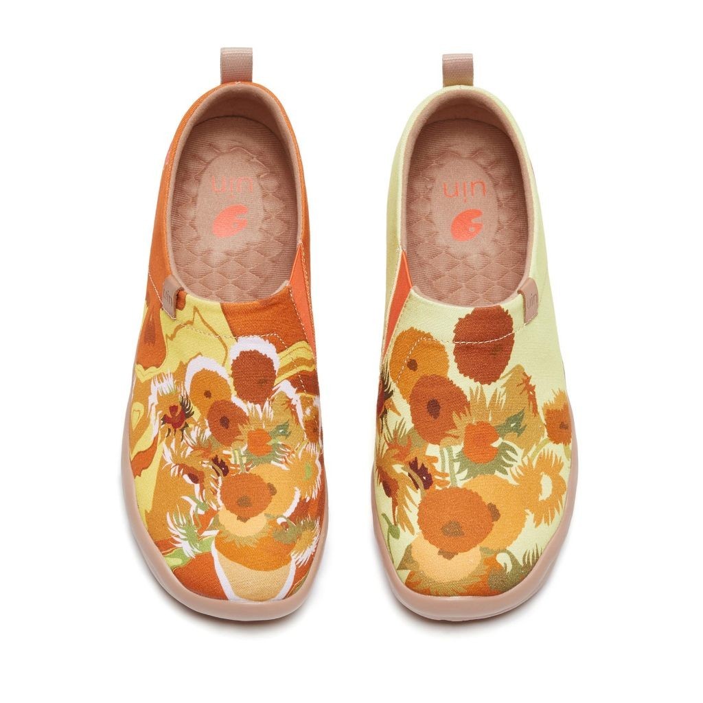 UIN x National Gallery รองเท้าลําลอง สวมหุ้มข้อ สําหรับสตรี เหมาะกับการพกพาเดินทาง canvas shoes
