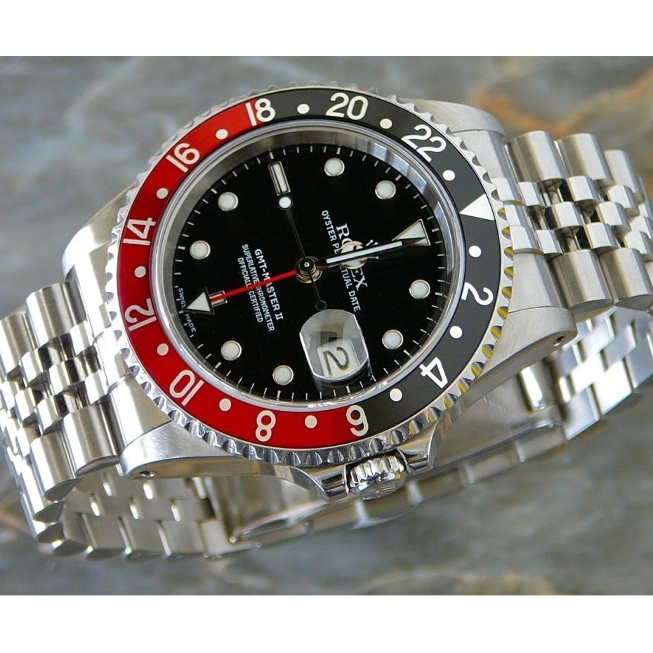 Rolex GMT-Master II นาฬิกาข้อมืออัตโนมัติ สายสแตนเลส หรูหรา สีดํา แฟชั่นสําหรับผู้ชาย