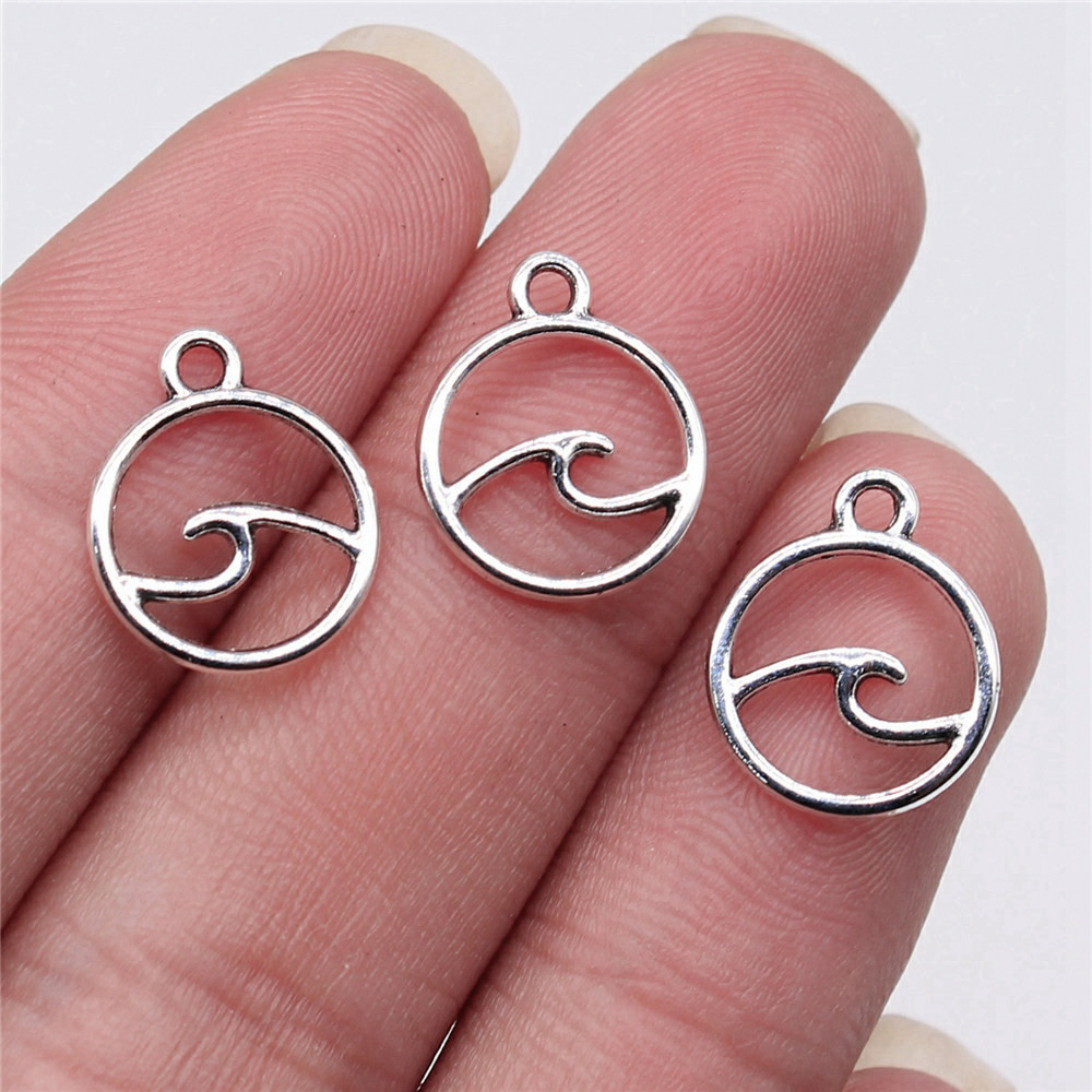 Waves Waterdrop Charms ผลการค้นหาอุปกรณ์ยอดนิยมสําหรับคอลเลกชันเครื่องประดับ
