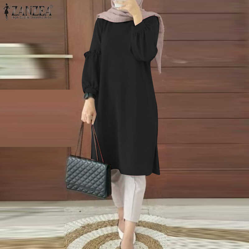 ❤ Esolo ZANZEA เสื้อเบลาส์มุสลิมสำหรับผู้หญิง,เสื้อเบลาส