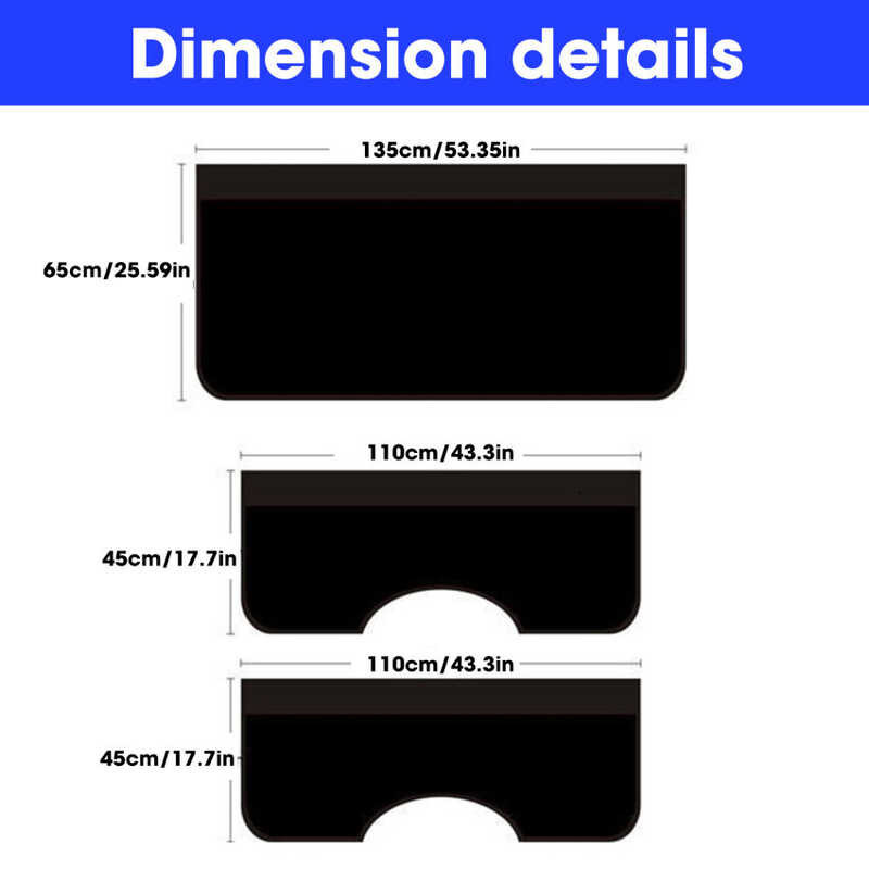 3Pcs Universal Car Magnetic For Fender Cover Protection Foldable Protector Mechanic Work Mat Auto R