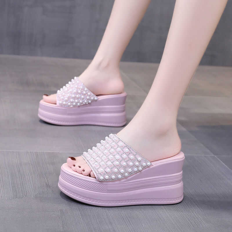 HF Women ❤ Wedge Sandals High Quality Korean Style Fashion Wedge Shoes Lightweight Raised Non-Slip