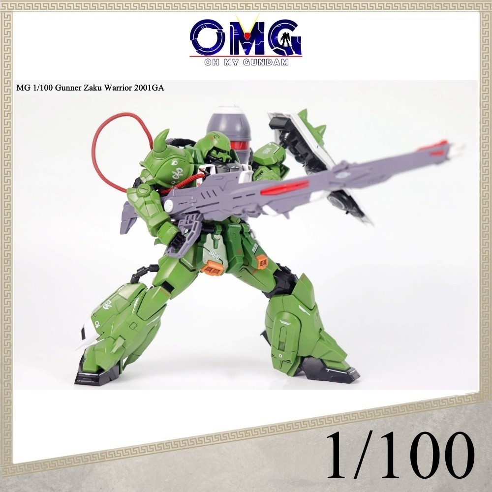 Phantom Model MG 1/100 Gunner Zaku Warrior (Green Ver.) 2001GA Phantom Zaku Dream Shadow gun ใหม่ประ