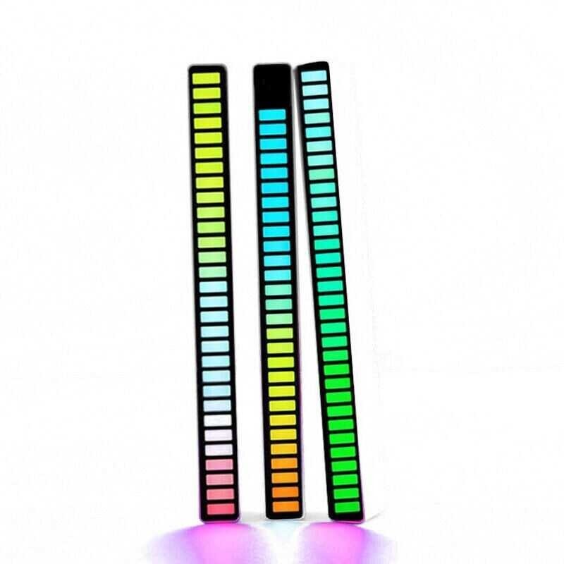 Strip LED Light Sound Control Pickup Rhythm Light Music Atmosphere Light RGB Colorful Tube USB Ene